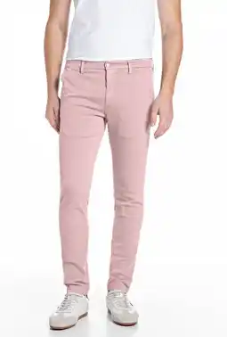 Wehkamp REPLAY ZEUMAR slim chino roze aanbieding