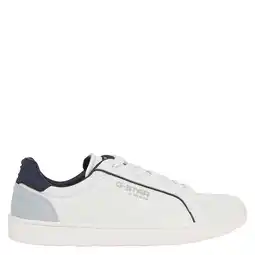 Wehkamp G-STAR Cadet IV Lea leren sneakers wit/donkerblauw aanbieding