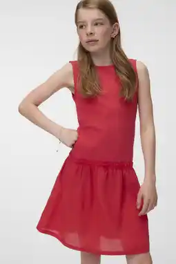 Wehkamp VERO MODA GIRL zomerjurk rood aanbieding