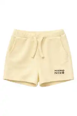 Wehkamp NIK&NIK regularwaist sweatshort lichtgeel aanbieding