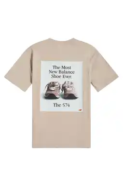 Wehkamp New Balance T-shirt beige aanbieding