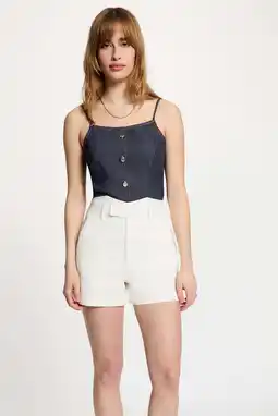 Wehkamp Morgan spaghettitop dark blue denim aanbieding