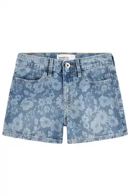 Wehkamp Abercrombie & Fitch regularwaist gebloemde short light blue denim aanbieding