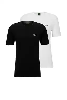 Wehkamp BOSS T-shirt - (set van 2) zwart/wit aanbieding