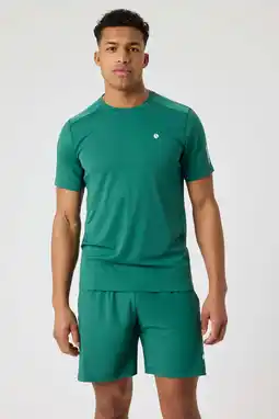 Wehkamp Björn Borg sportshirt ACE mesh panel groen aanbieding