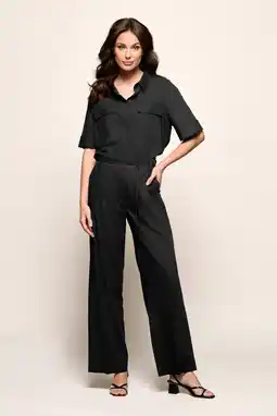 Wehkamp Mart Visser blouse met linnen zwart aanbieding
