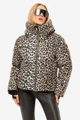 Wehkamp NIKKIE ski-jas Newport bruin/panterprint aanbieding