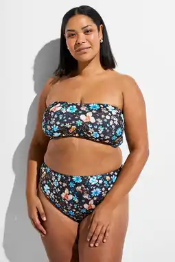 Wehkamp Zizzi high waist brazilian bikinibroekje CAANNE zwart/multi aanbieding