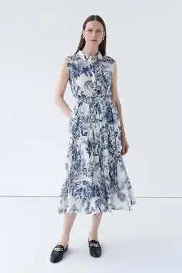 Wehkamp Caroll blousejurk marineblauw aanbieding