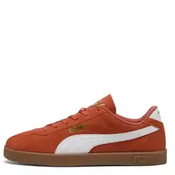 Wehkamp Puma Club II suede sneakers roodbruin/wit aanbieding