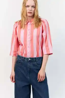 Wehkamp Lollys Laundry gestreepte blouse roze aanbieding