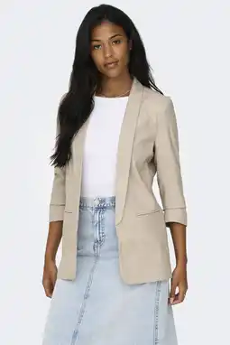 Wehkamp ONLY regular blazer beige aanbieding