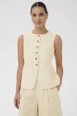 Wehkamp Kaffe regular blazer beige aanbieding
