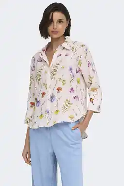 Wehkamp JDY gebloemde blouse ecru aanbieding