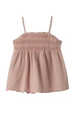 Wehkamp LIL' ATELIER MINI mouwloze top met textuur roze aanbieding