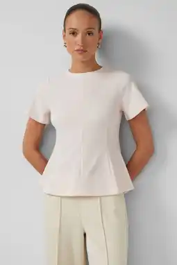 Wehkamp s.Oliver BLACK LABEL peplum top lichtroze aanbieding