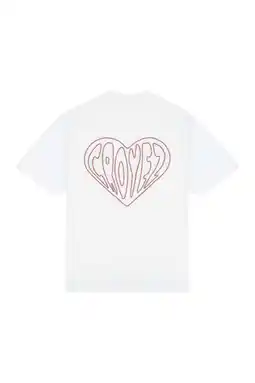 Wehkamp Croyez regular T-shirt met backprint wit aanbieding