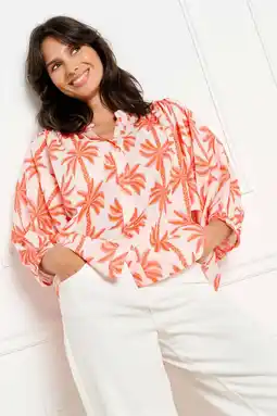 Wehkamp LOLALIZA gebloemde blouse oranje aanbieding