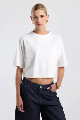 Wehkamp America Today T-shirt ecru aanbieding