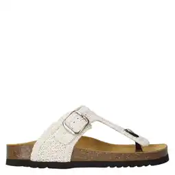Wehkamp Scholl Anais teenslippers ecru aanbieding