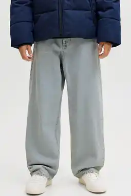 Wehkamp JACK & JONES JUNIOR baggy jeans light blue denim aanbieding