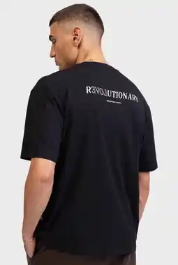 Wehkamp Redefined Rebel boxy T-shirt met backprint zwart aanbieding