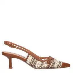 Wehkamp Bibi Lou leren slingback pumps cognac aanbieding