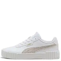 Wehkamp Puma Carina 3.0 Topcat sneakers wit/zilver metalic aanbieding