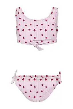 Wehkamp KIDS ONLY GIRL crop bikini lichtroze aanbieding