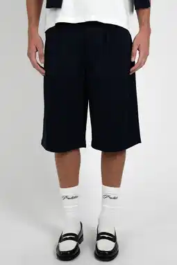 Wehkamp Prohibited straight leg bermuda short - donkerblauw aanbieding