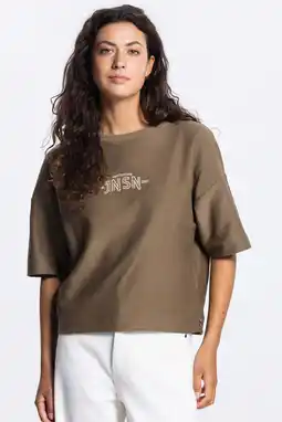 Wehkamp JANSEN Amsterdam sweater olijfgroen aanbieding