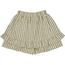 Wehkamp LEVV Little gestreepte skort groen aanbieding