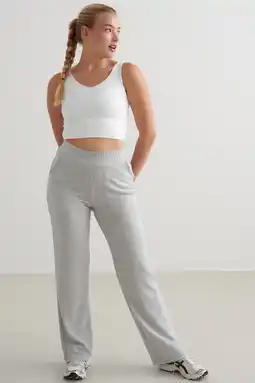 Wehkamp Aim'n joggingbroek Comfy Modal lichtgrijs aanbieding