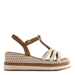 Wehkamp Gioseppo Harcourt espadrilles cognac/ecru aanbieding