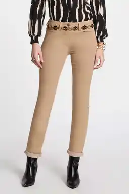 Wehkamp Morgan slim regularwaist broek camel aanbieding