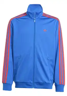 Wehkamp adidas Originals trainingsjack Firebird blauw/rood aanbieding