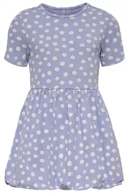 Wehkamp KIDS ONLY MINI gebloemde korte jurk lila aanbieding