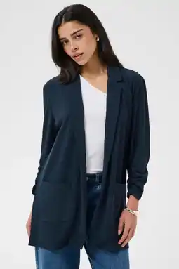 Wehkamp Kaffe regular blazer donkerblauw aanbieding