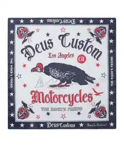Wehkamp Deus Ex Machina bandana met all over print donkerblauw aanbieding