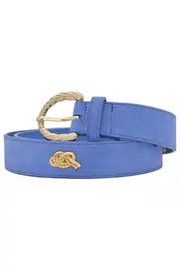 Wehkamp Fabienne Chapot suède riem Studded Marina blauw aanbieding