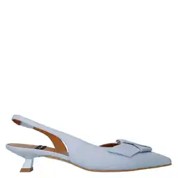 Wehkamp Angel Alarcon Leren slingback pumps lichtblauw aanbieding