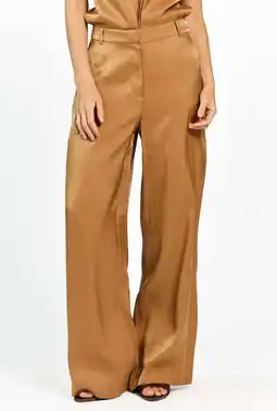 Wehkamp Aaiko regular highwaist pantalon koper aanbieding