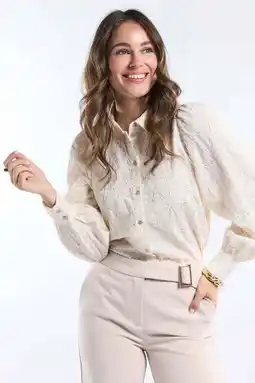 Wehkamp Freebird gebloemde blouse ecru aanbieding