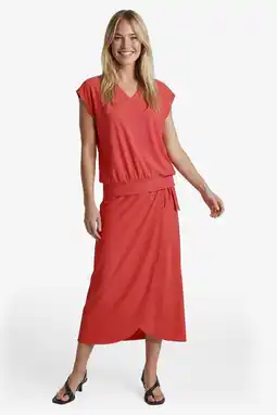 Wehkamp G-maxx wikkelrok koraalrood aanbieding