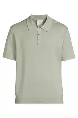 Wehkamp Calvin Klein regular polo fijn gebreid lichtgroen aanbieding