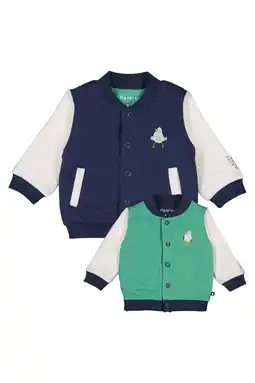 Wehkamp Feetje reversible jas Seaside Happiness donkerblauw/ecru/groen aanbieding