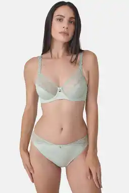 Wehkamp Sassa Mode slip Dot & Blossom lichtgroen aanbieding