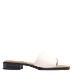 Wehkamp Unisa Handy_26_Gra leren slippers ecru aanbieding