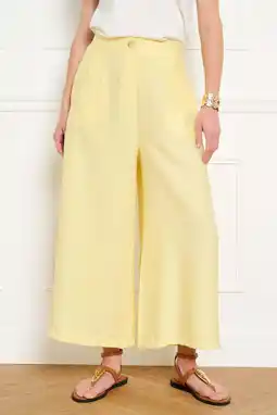 Wehkamp LOLALIZA wide leg highwaist broek geel aanbieding