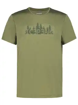 Wehkamp Icepeak T-shirt Bearden olijfgroen aanbieding